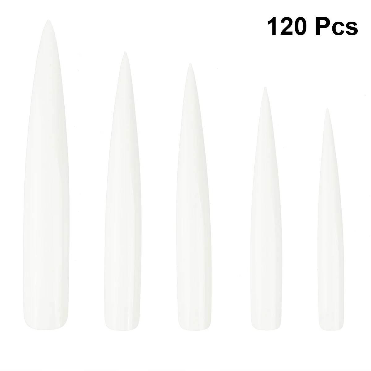 

120 Pcs Fake Nails Long Transparent Extension Artificial French Manicure Kit Nail Art Accessories Durable Easy Apply
