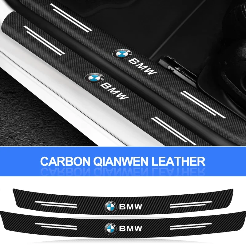 Car Rear Bumper Trunk Carbon Fiber Stickers Auto Rear Bumper Trunk Load Edge Protector For BMW X1 F48 Sport xDrive25i xDrive25e