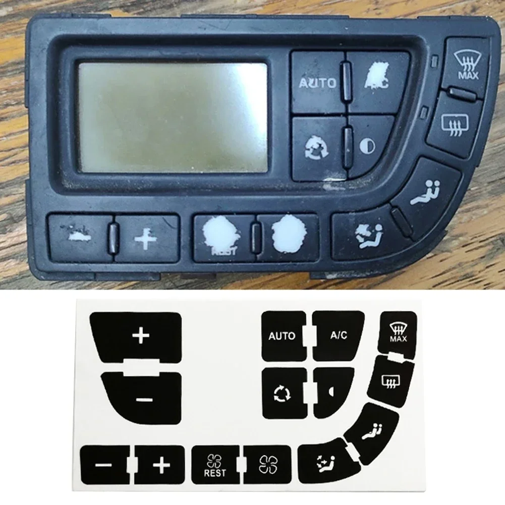 รถไวนิลเกรดสูงสติกเกอร์ซ่อมปุ่มสําหรับ C4 สําหรับ Grand สําหรับ Picasso Push ปุ่มซ่อม Decal สติกเกอร์อุปกรณ์ตกแต่ง