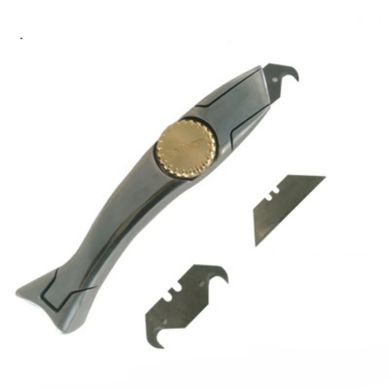 1pc Dolphin Shape PVC Floor Cutter, Zinc Aluminum Alloy Handle Roller Type Floor Cutter for PVC Vinyl Floor Welding Tools