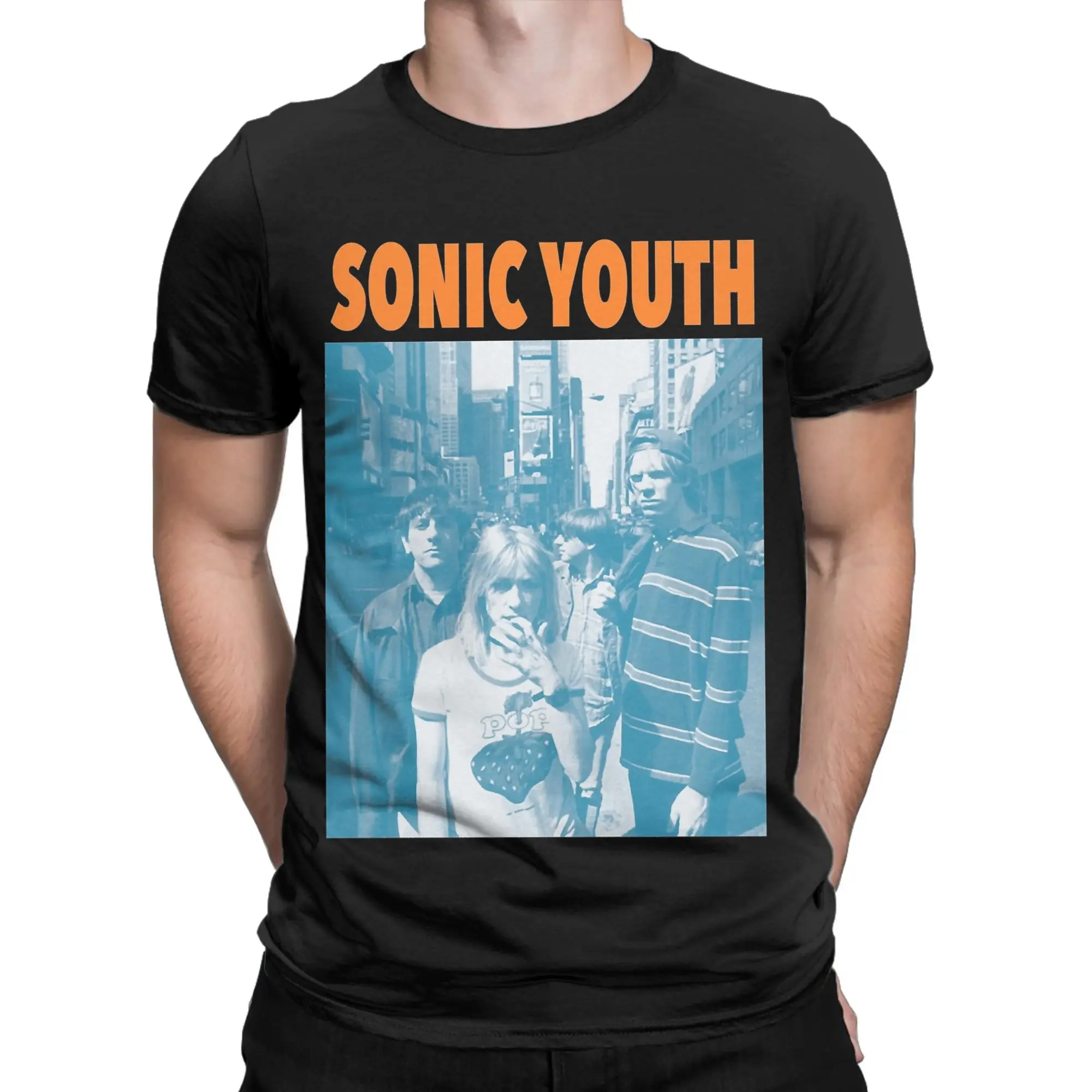 2025 Sonic Youth Rock Band  Men T Shirt  Funny Tee Shirt Short Sleeve O Neck T-Shirt Cotton Party Clothing