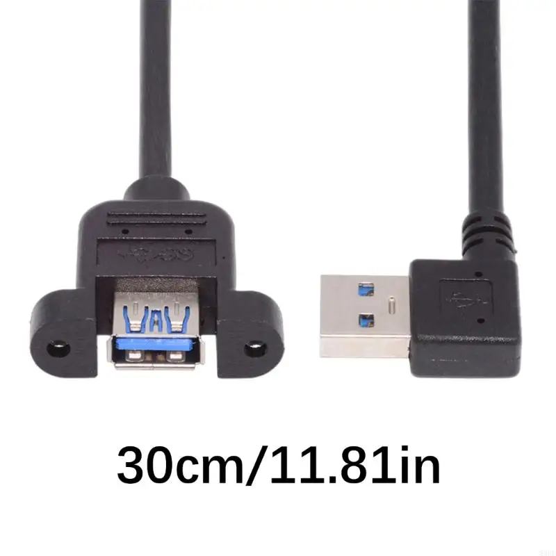 30cm USB Male to Female Extension Wire, 5Gbps Data Transmission Cord Adapter Line for USB Drive Fan LED Light 83CF