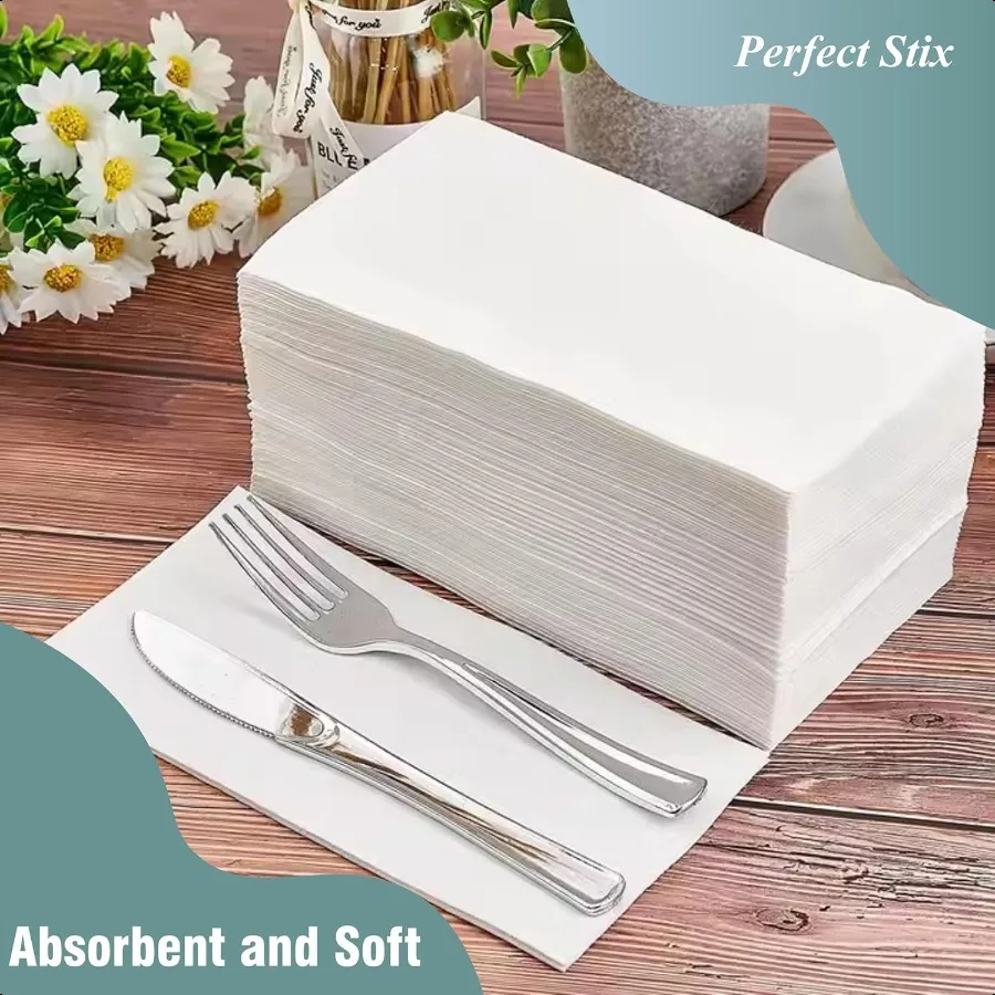 Tovagliolo per la cena bianco300 Tovaglioli per la cena bianchi a 2 strati 0,1 Altezza 17 larghezza 15 Lunghezza Confezione da 300