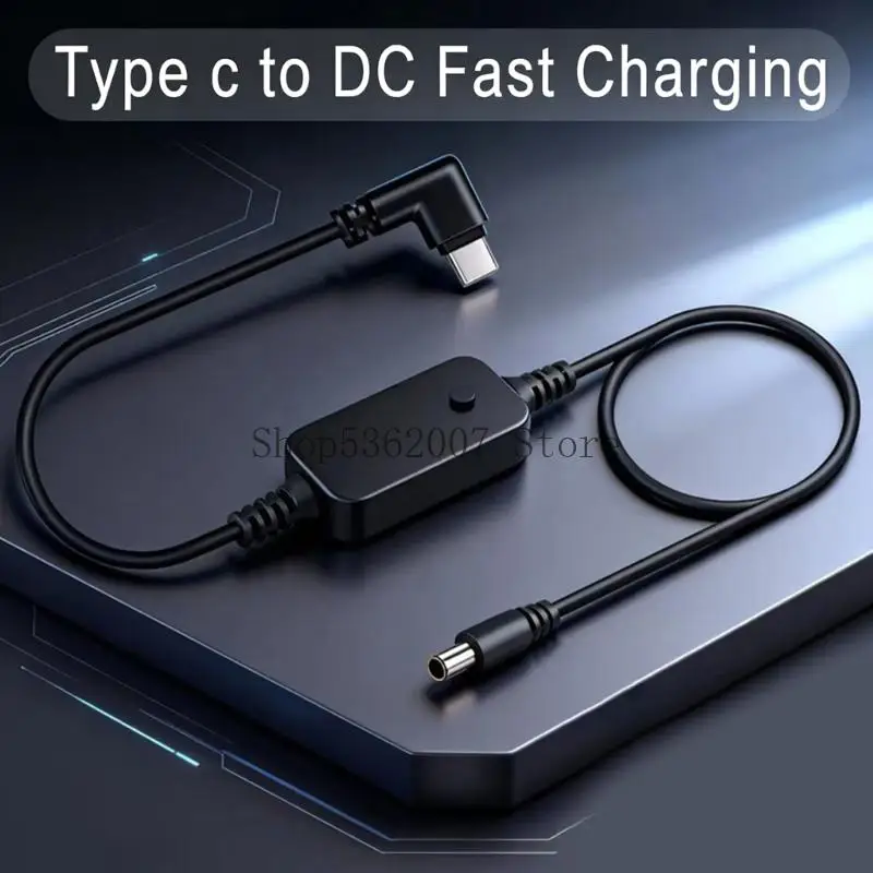 Universal Power Adapter Type C to DC5.5 Charging Multi Voltages Intelligent Chip 40JB