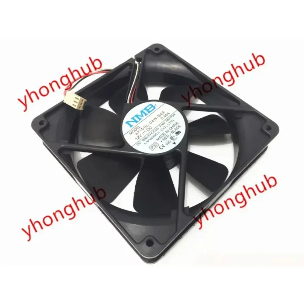 

NMB-MAT 4710NL-04W-B49 P50 DC 12V 0.44A 3-Wire 120x120x25mm Cooling Fan