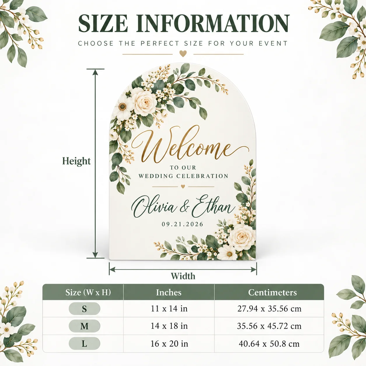 Custom Semi Arch Welcome Sign Personalized PVC Wedding Sign 5mm Foam Board Photo Name Decor for Birthday Wedding Party Events