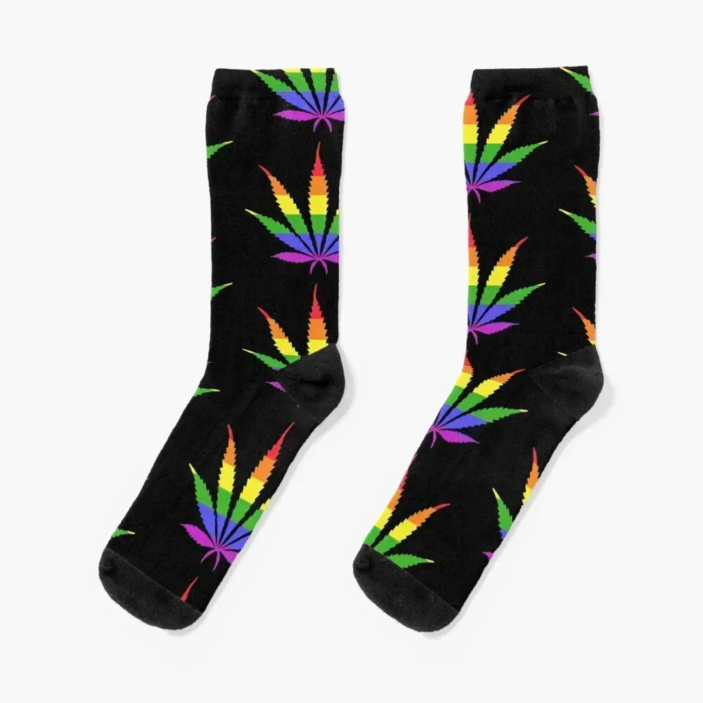 

Pride and Pot Socks with print cool Stockings compression football Men Socks Women's