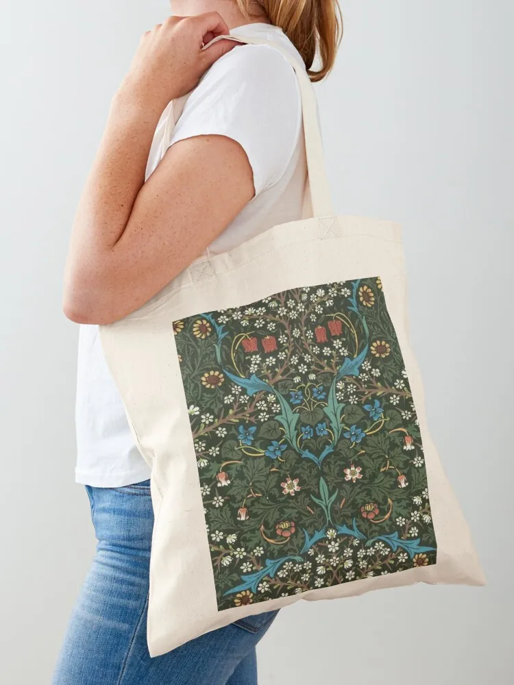 William Morris fabric design Tote Bag reusable shopping bags sac pour femme eco pack tote bag woman Canvas Tote Bag