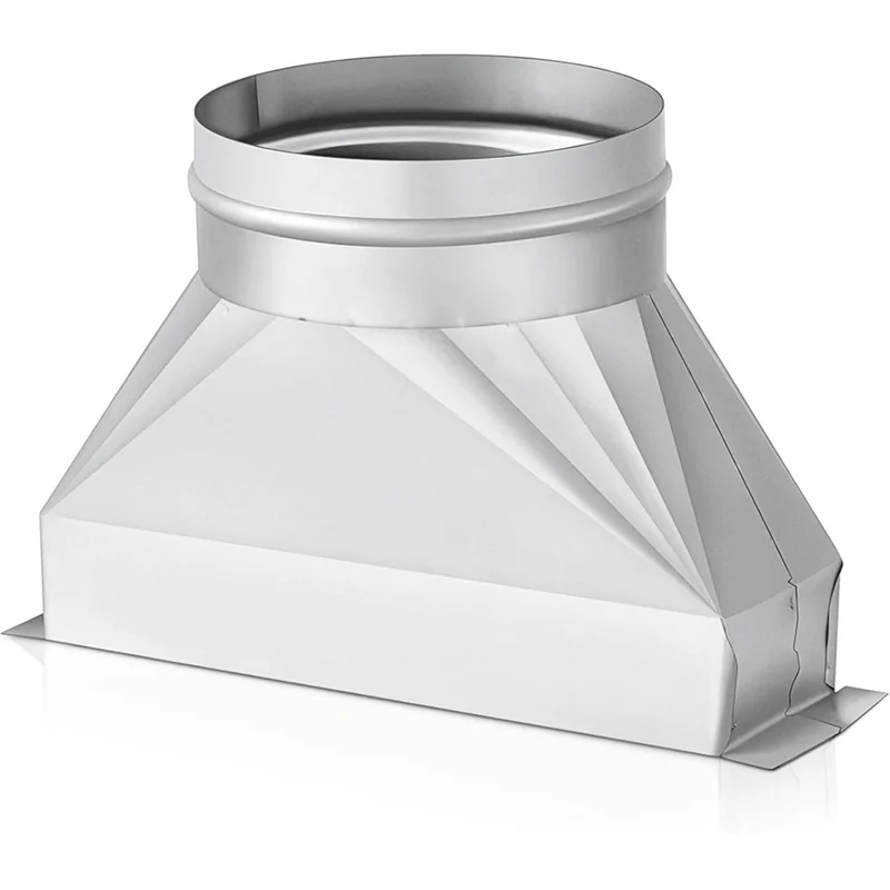 

ABKS-Galvanized Duct 3-1/4" X 10" X 6" For Connecting HVAC Fittings Microwave Vent Kit Rectangular To Round Duct Transition
