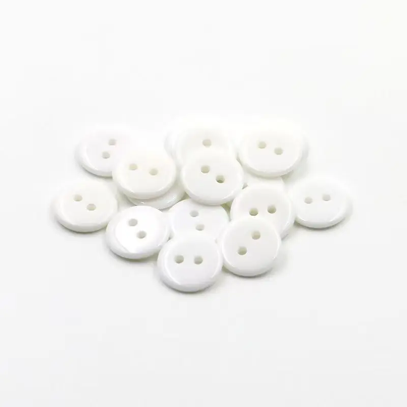 9mm/10mm/11mm/12mm/15mm Sewing Accessories 1000pcs Transparent Bread Resin Buttons For Baby Clothing Pad Accessoires Wholesale