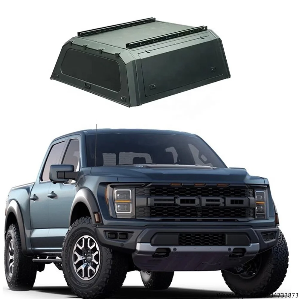 Hard Type Aluminum Alloy Topper Camper Pickup Tonneau Cover 4x4 Pickup Truck Canopy For FORD F150 RANGER