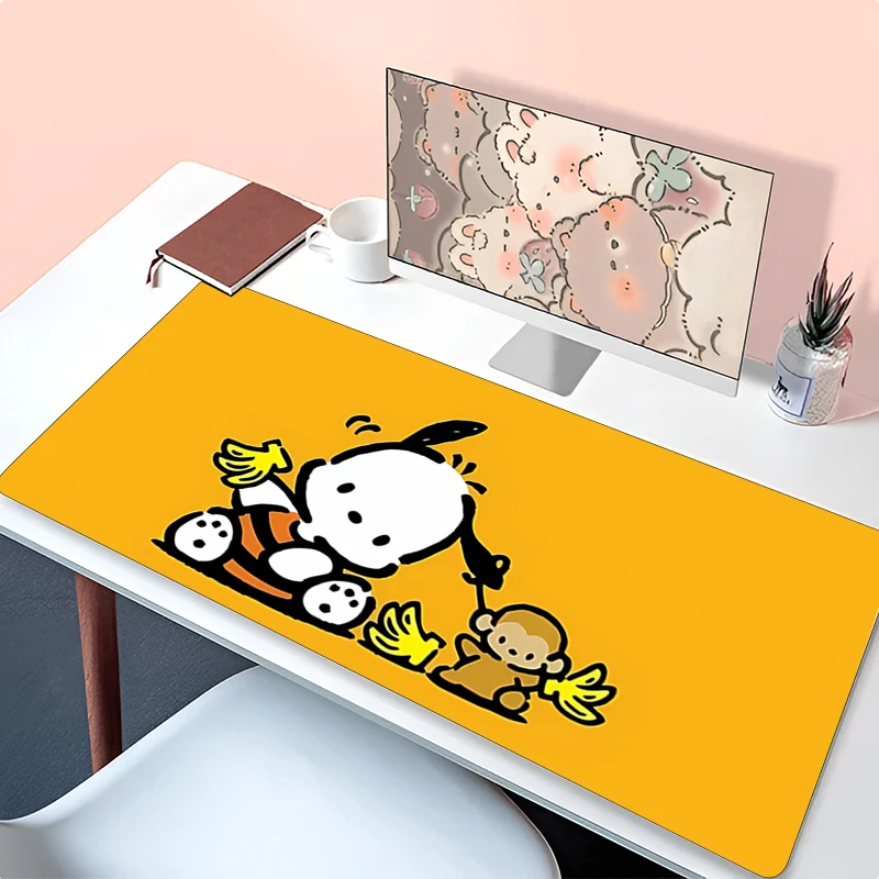 Cartoon Mouse Pad P-pochacco Larger XXL 900x400 Speed Mini Pc Computer Keyboard Desk Mat Gaming Accessories Kawaii Mousepad