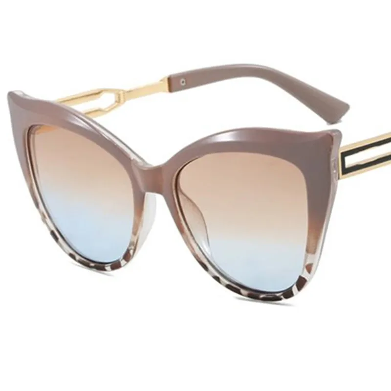 

NEW Sunglasses Women Sun Glasses Cat Eye Anti-UV Spectacles Oversize Patchwork Frame Eyeglasses Personality Temples Ornamental