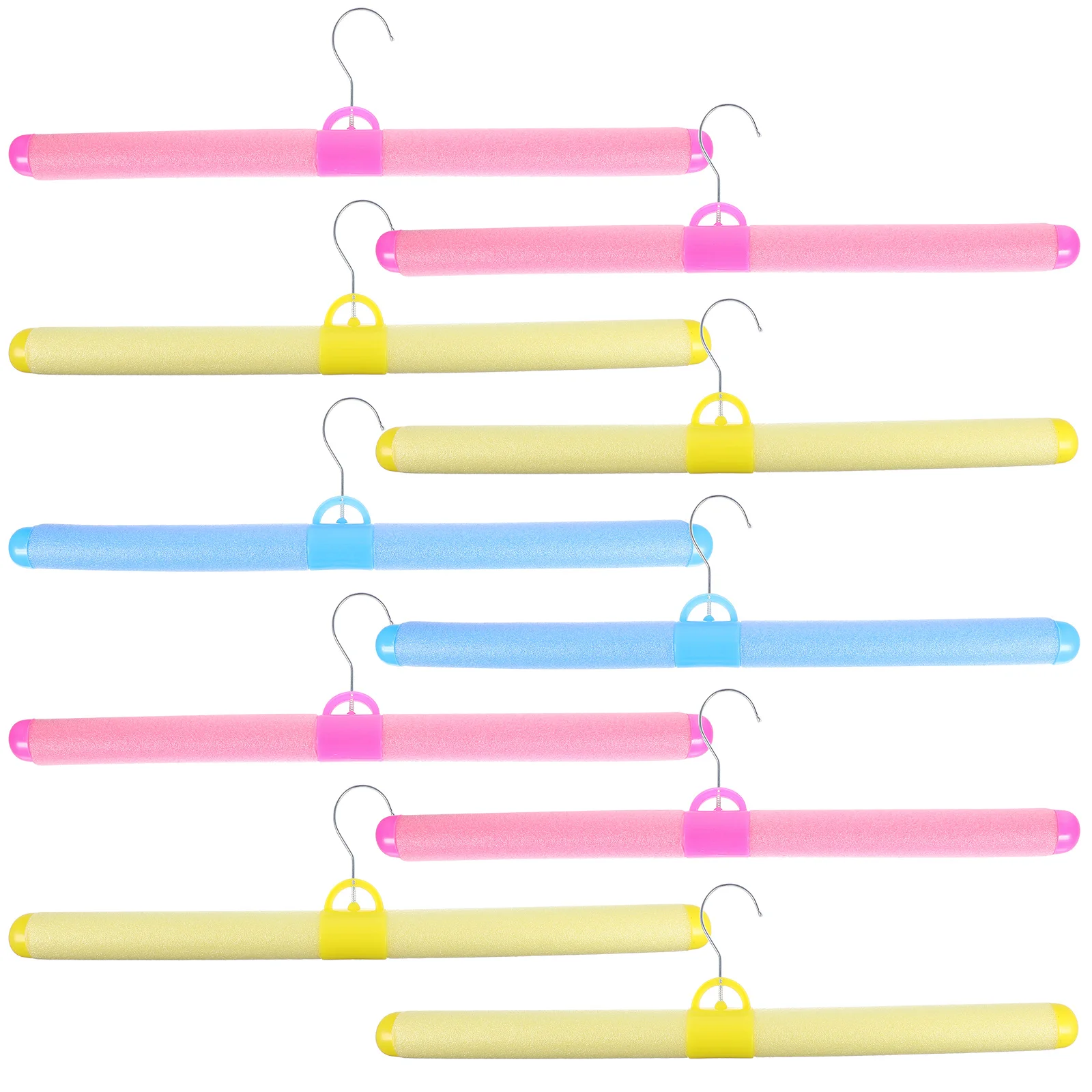 

10pcs Clothes Hanger Heavy Duty Plastic Non Slip Coat Rack Adult Suit Hangers Youth Pants Closet Space Saving for Sweaters
