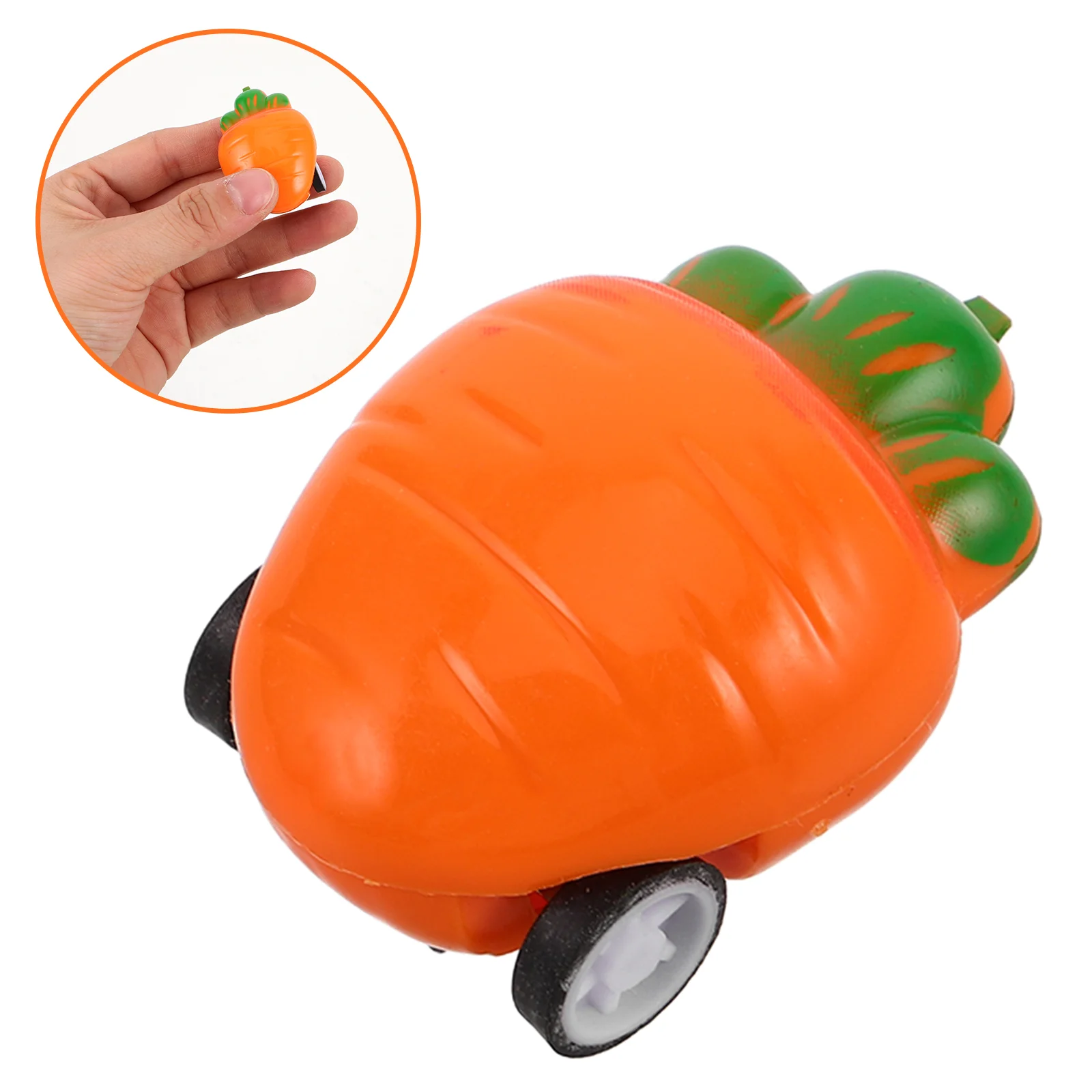 50 Uds. Coches de animales juguete extraíble pequeño relleno juguetes alimentados por fricción plástico Pascua zanahoria niño