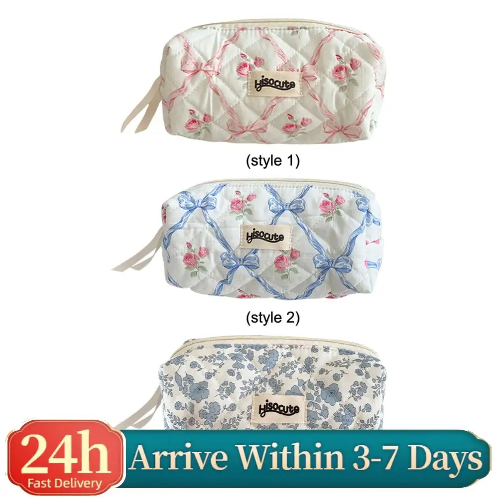

Сумка для хранения канцелярских принадлежностей с цветочным принтом, многослойная косметичка, органайзер для канцелярских принадлежностей для девочек и женщин
