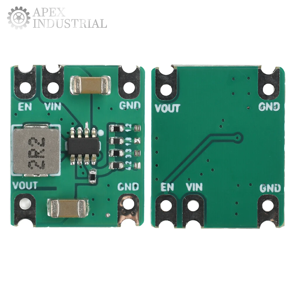 DC-DC Step-Down Power Module DC 2.5-6V to 1.2V/1.8V/3.3V/4.2V 2A Add Adjustable Voltage Shorting Point Conversion Efficiency 95%