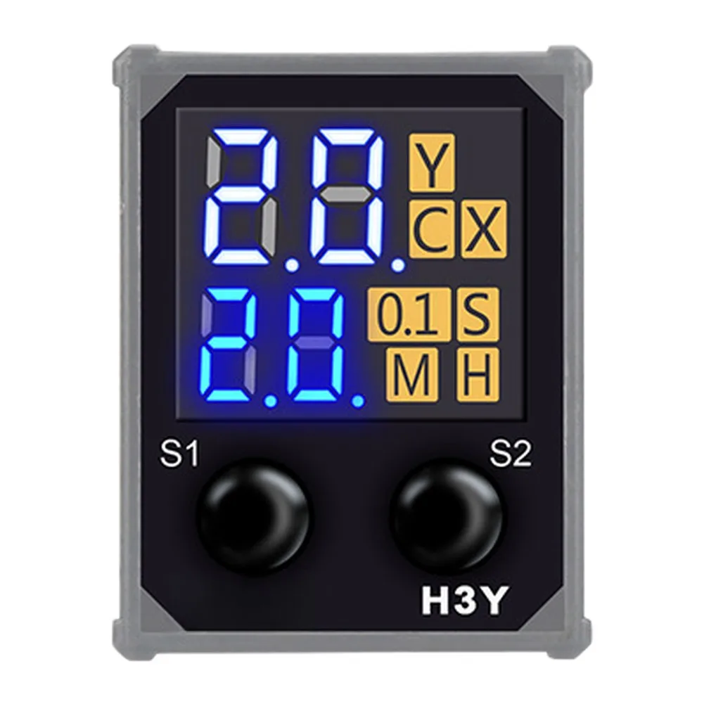Industrial Timing Device H3Y-4 LED Digital Display Relay Adjustable Delay Range 0.1s-99h Flame Retardant Housing