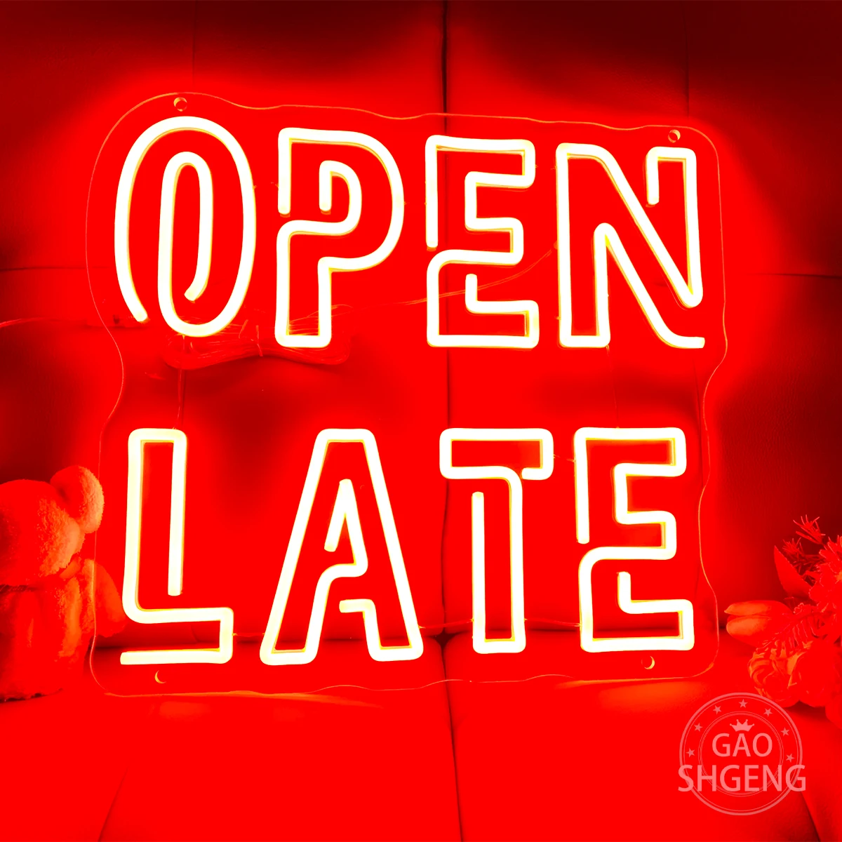 Open LATE neon sign LED neon light restaurants, individual stores mood lights to make your store more attractive