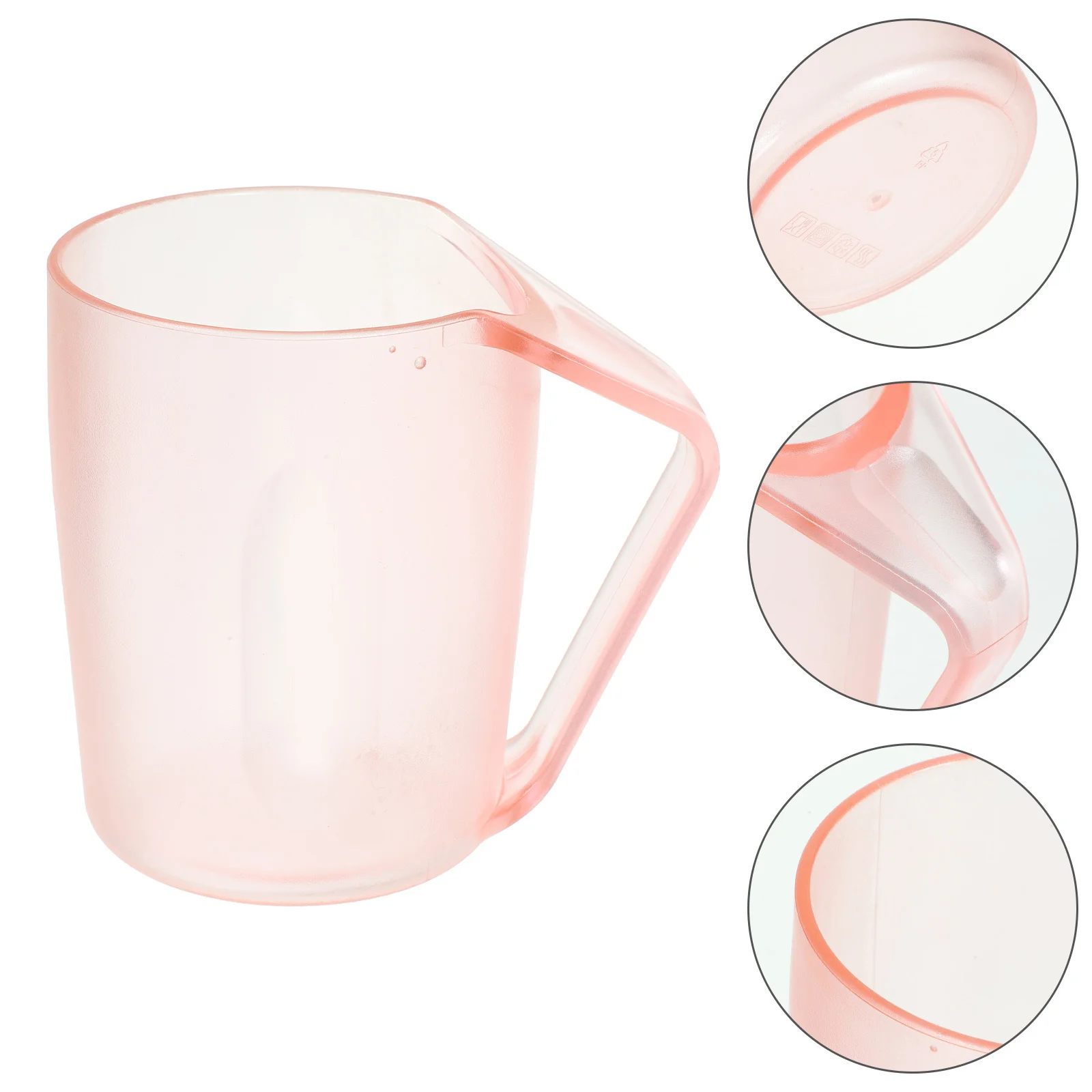 

480Ml Portable Tooth-Brushing Mug Compact Travel Tooth Cup with Handle for Toothpaste Tube Holder Water Use Space Saving Design