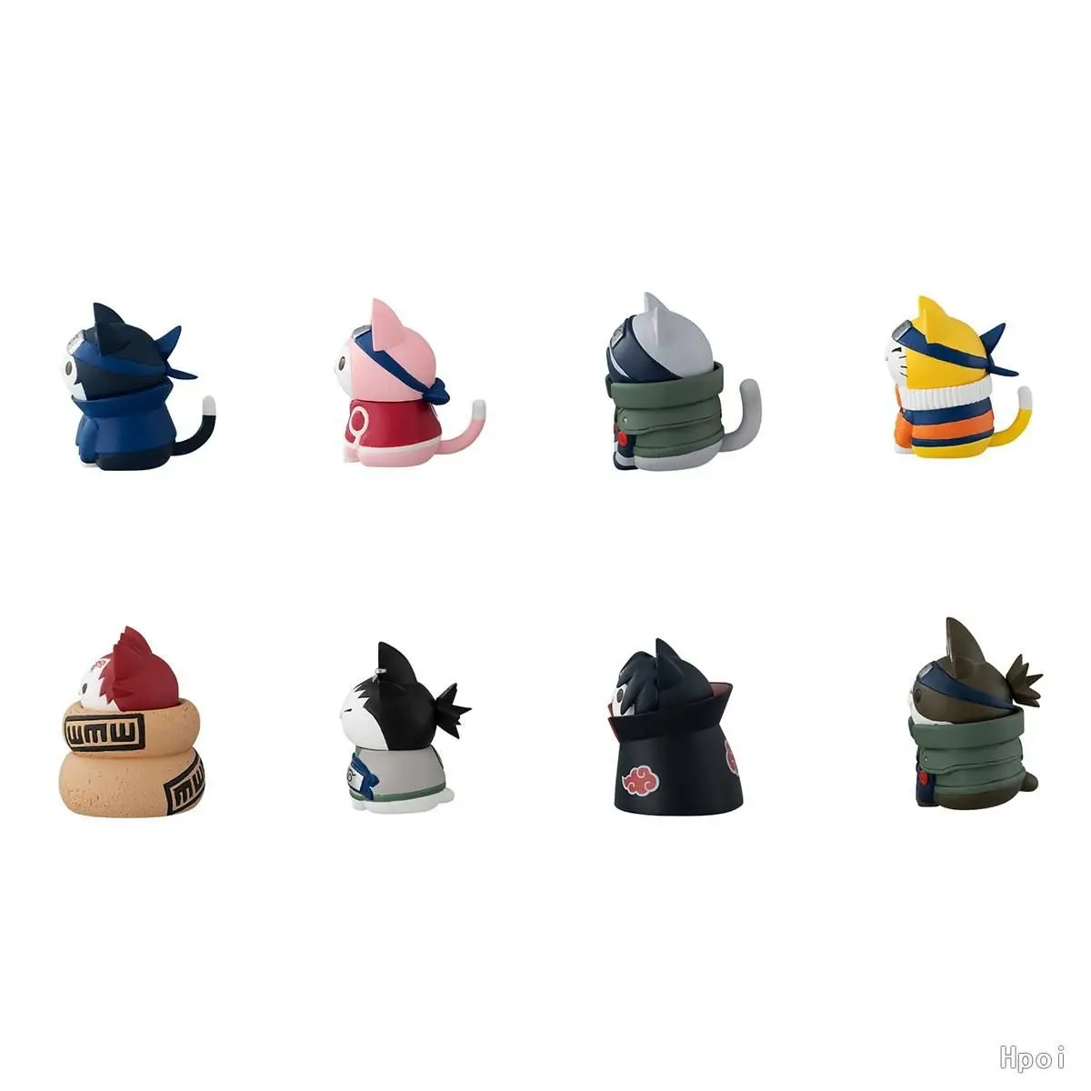 Naruto Figurine mini Cat Naruto and Sasuke PVC Toys Collectible Blind Box cartoon Japanese-Style Model Naruto Merchandise