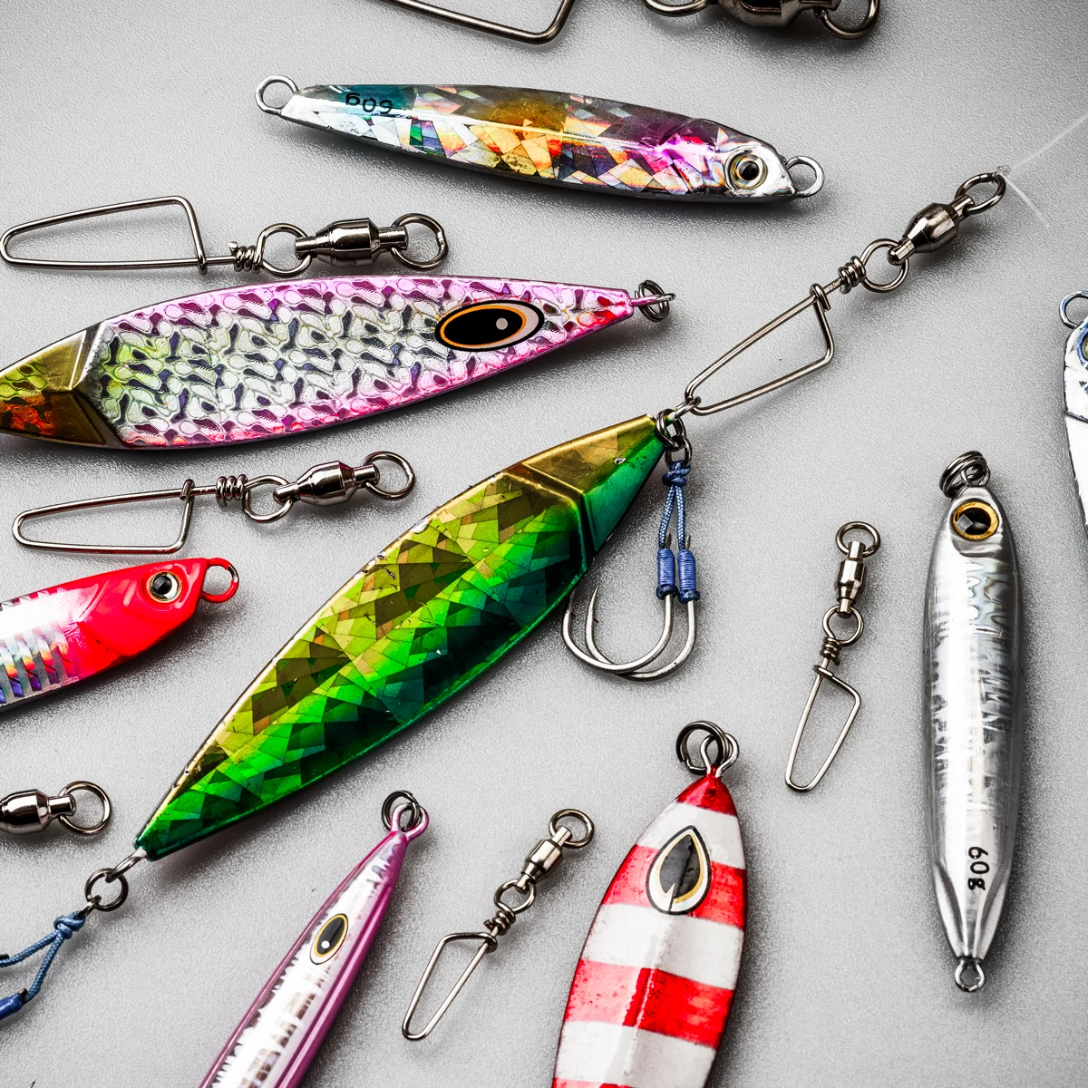 Fish trip Fishing Snap Swivels Kugellager wirbel mit Edelstahl Coastlock Snap korrosions beständige schwarze Nickel beschichtung – Detail 7