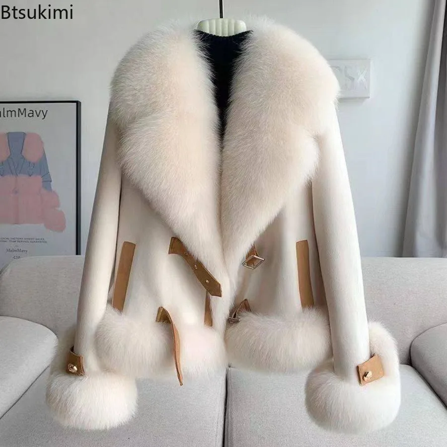 

Women Imitation Fur Coat Korean New Fashion Autumn Winter Jacket Warm Short Faux Fur Coats Female Clothes Tops Women Outerwear