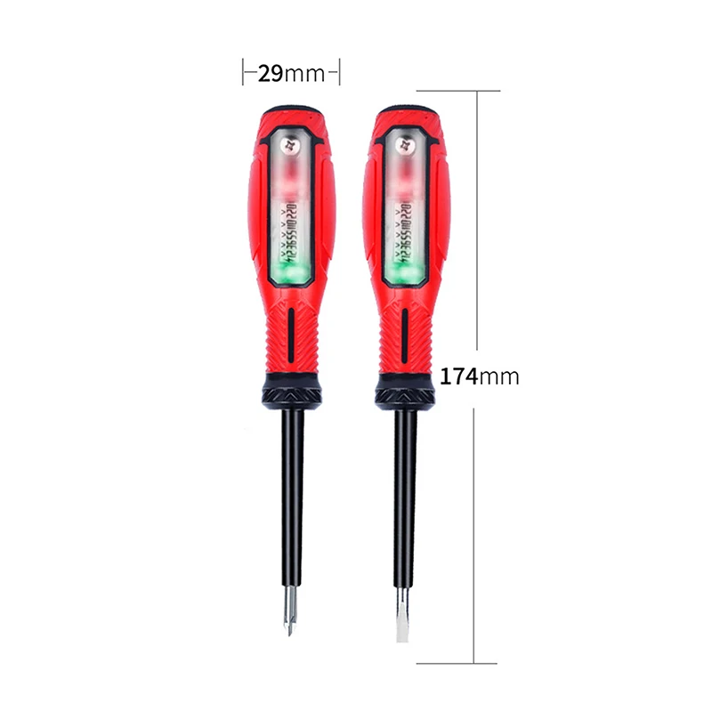 Newest Non-Contact Screwdriver Voltage Tester Pen 12-250V LCD Display Screen Voltmeter Detector Electrical Pen Voltage Indicator