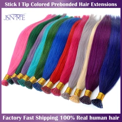 JSNcloser-Extensions de Cheveux 613 Naturels, Article Type KtBlue, Violet, Rose, 100%, 20 Pouces