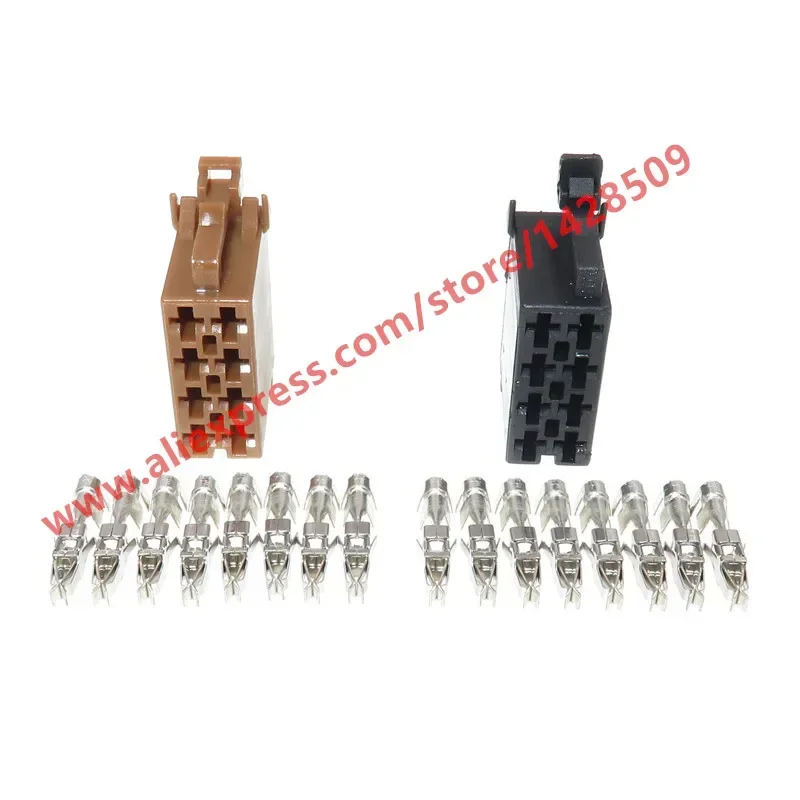 1 zestaw 8 Pin wtyczka samochodowa CD Radio samochodowe wtyczka głośnikowa Audio ISO gniazdo kablowe dla VW 962189-1 962191-1