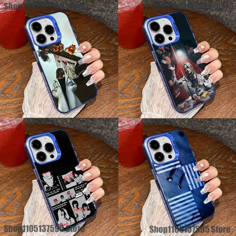 

A-Alice in B-Borderland Phone Case For iPhone 17,16,15,14,13,12,11,Mini,Pro,E,SE4,XS,MAX Blue Candy Matte Cover