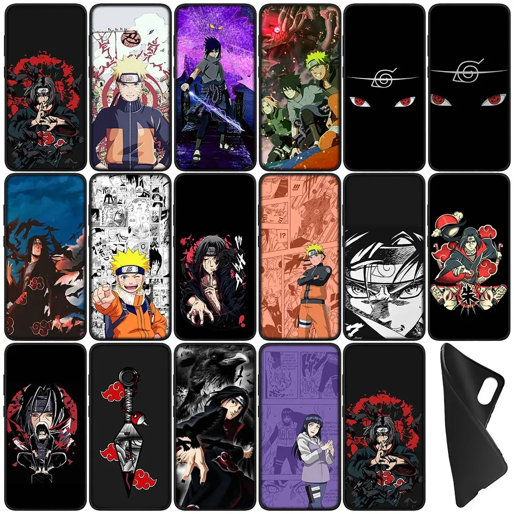 Itachis Uchihas Akatsukis Sasukes Silicone Coque Phone Cover for Samsung Galaxy S23 S22 S21 S20 Fe Ultra S8 Plus + Soft Case