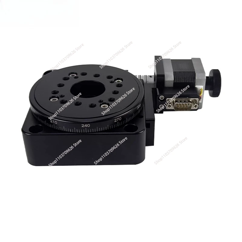 

Электрический поворотный столик PX110-100, поворотный столик с электроприводом, электрическая вращающаяся платформа, прецизионный поворотный стол