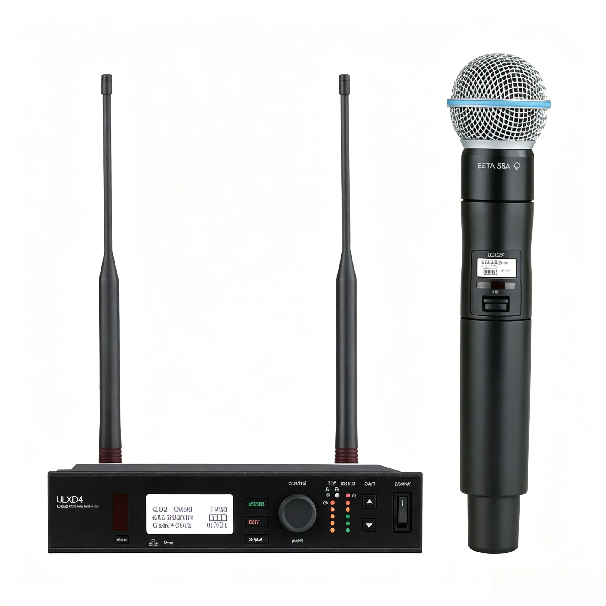 ULXD4 BETA58A Digital Wireless Dynamic Microphone System with Sound Card for Outdoor Live Stage Karaoke Performance