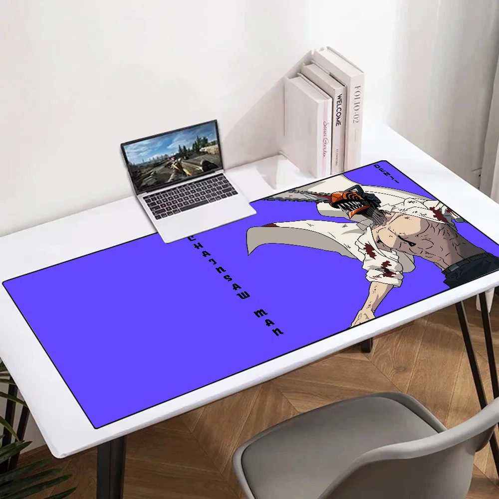 

Denji Chainsaw Man Anime Mousepad Mouse Mat Desk Mat With Pad Gaming Accessories Prime Gaming XXL Keyboard