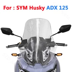 車のフロントスクリーン用ウィンドデフレクター,sym husky adx 125 adx125用のウィンドウドスクリーン,バイクアクセサリー,バイザー