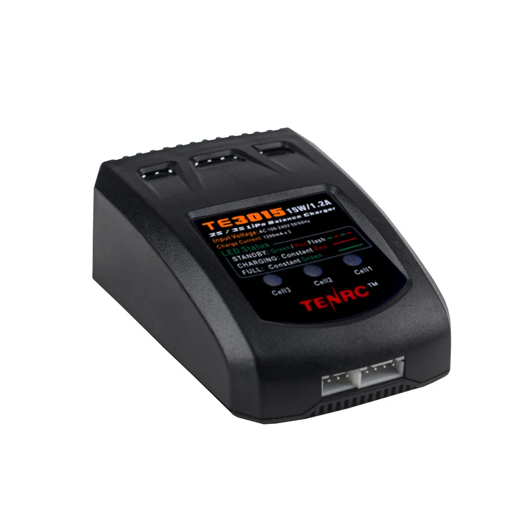 TE3015 Aircraft Model Car Model Balance Charger 7.4V 11.1V Lithium Battery High Current Fast Charge 15W 1.2A 2-3S