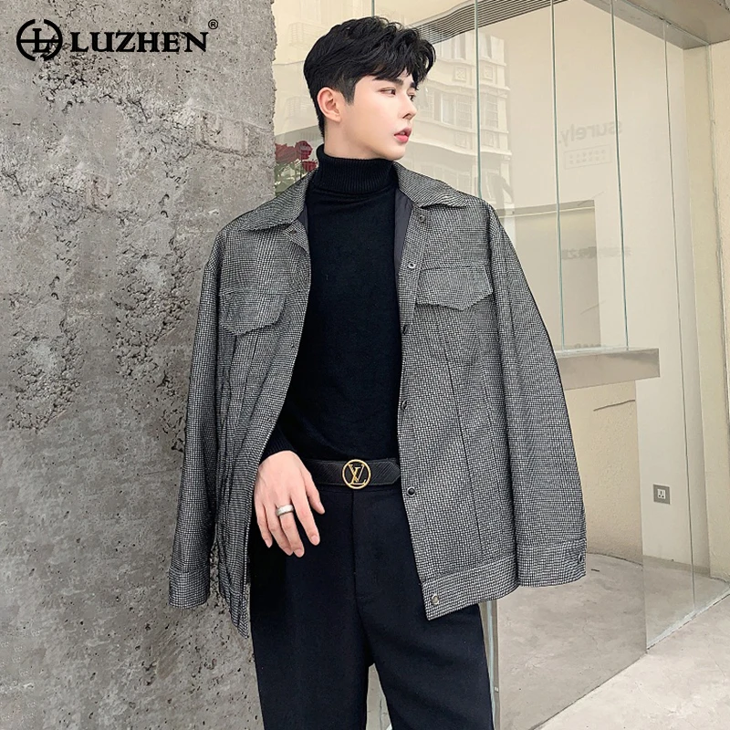 

LUZHEN 2024 New Trendy Handsome Original Design Jackets Spring Fashion Elegant Men's Clothes Korean Reviews Many Clothes LZ1854