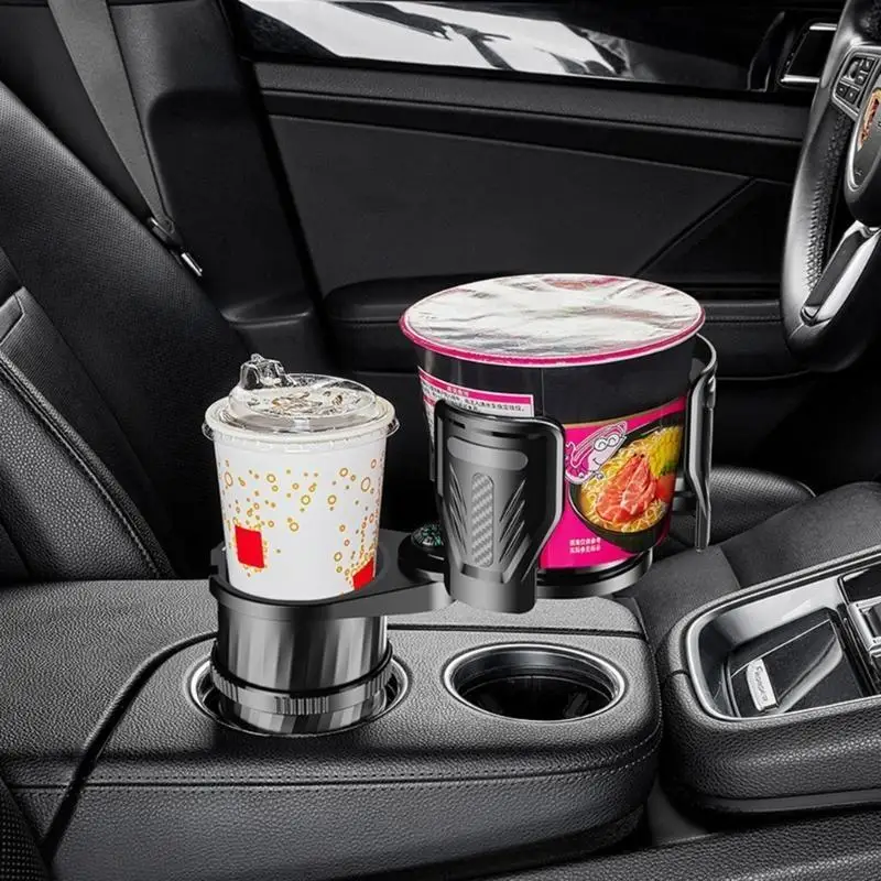 31BC Car Cup Holder 2 In 1 Beverage Bracket Expander Adapter Stand Rotating