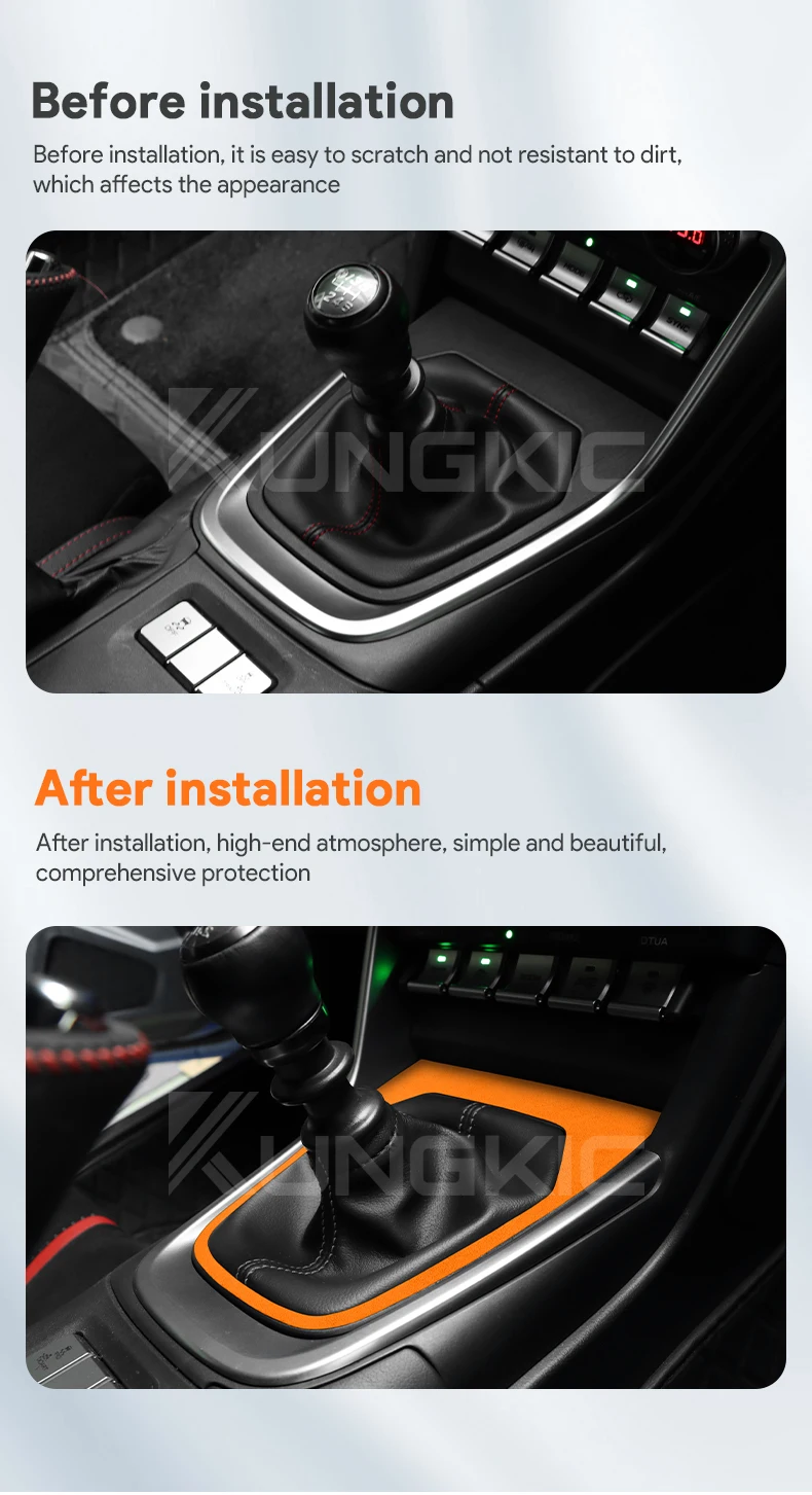 Top-Wildleder-Aufkleber für Subaru BRZ Toyota GR86 2021 2022 2023 2024 LHD RHD Auto-Schaltpanel-Innenverkleidung Zubehör – Detail 4