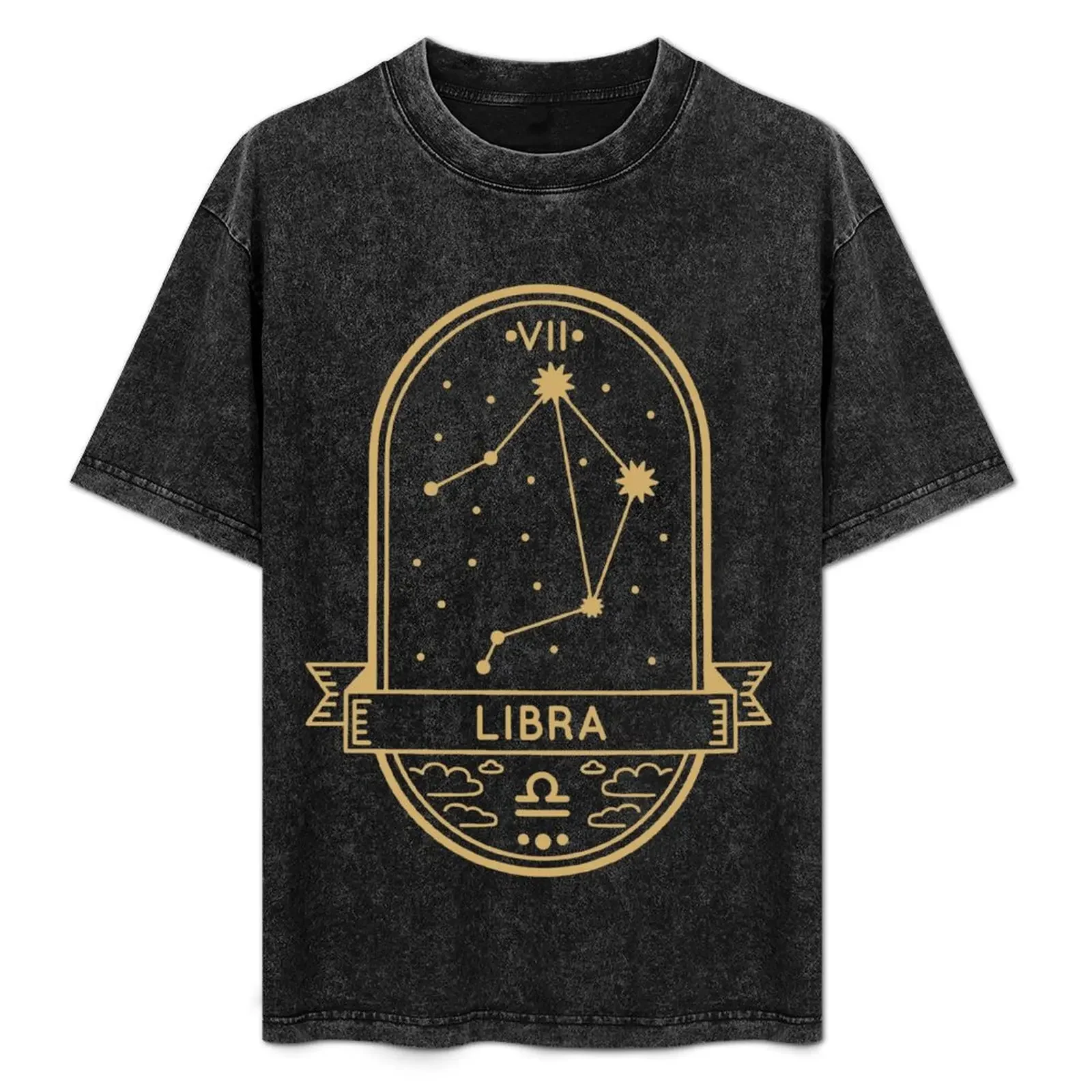 

Libra Gold Sigil T-Shirt man clothes heavyweights new gifts and t-shirts tshirts for men