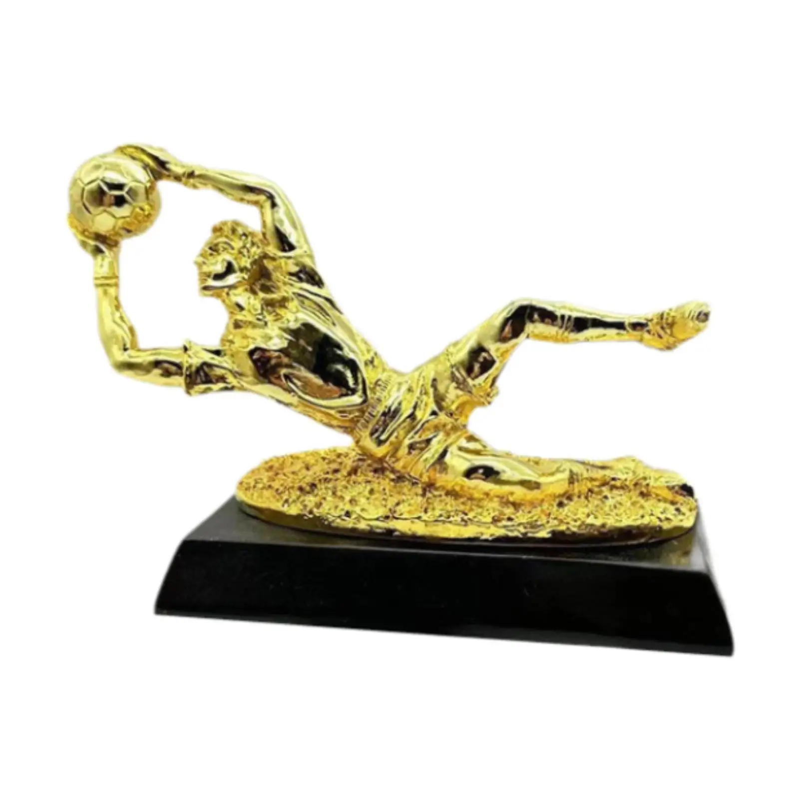 

Football Trophy Resin Crafts Ornament Reward Participation Goalkeeper Award Trophy for Office Carnival Gifts Sports Party