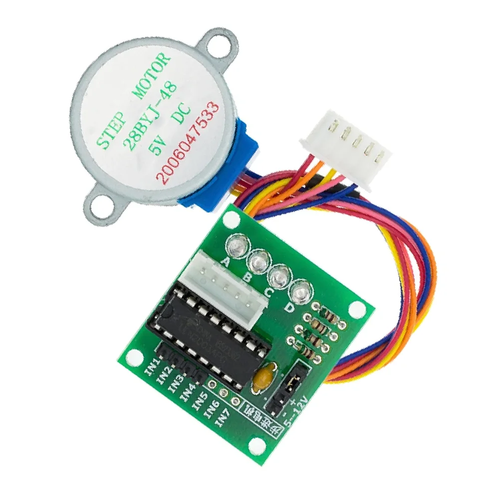 28BYJ-48-5V 4 phase Stepper Motor+ Driver Board ULN2003 for Arduino 1 x Stepper motor +1x ULN2003 Driver board