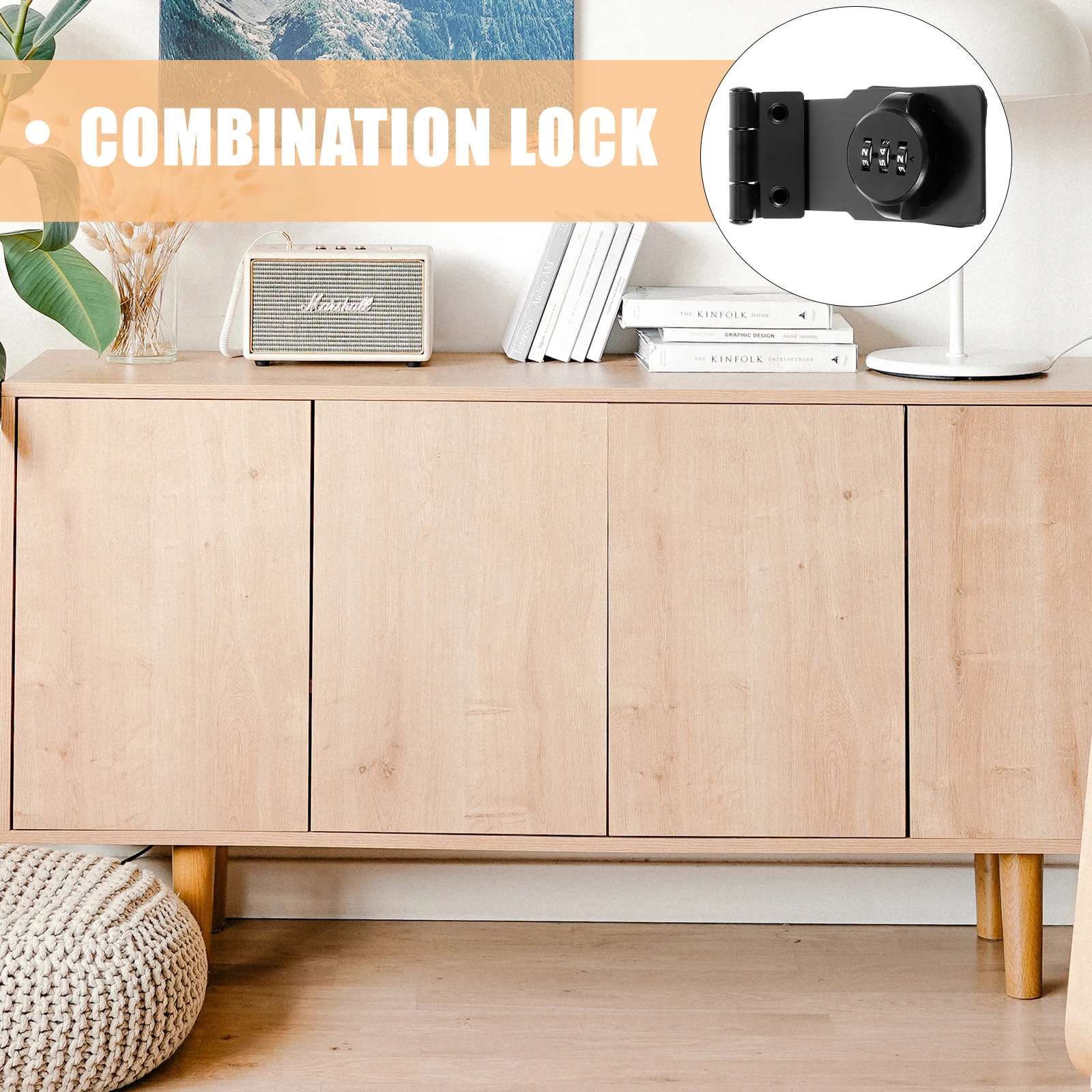 

Cabinet Combination Lock Keyless Zinc Alloy 90 Degree Locker Locks Desk Drawers Mailbox Door Storage Security Child Safety