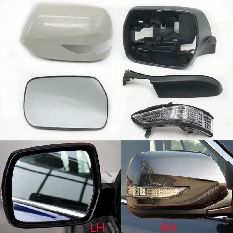 Cubierta de espejo retrovisor, tapa inferior lateral, marco de ala, lente de cristal con calefacción para Subaru Outback Legacy Liberty 2010 2011