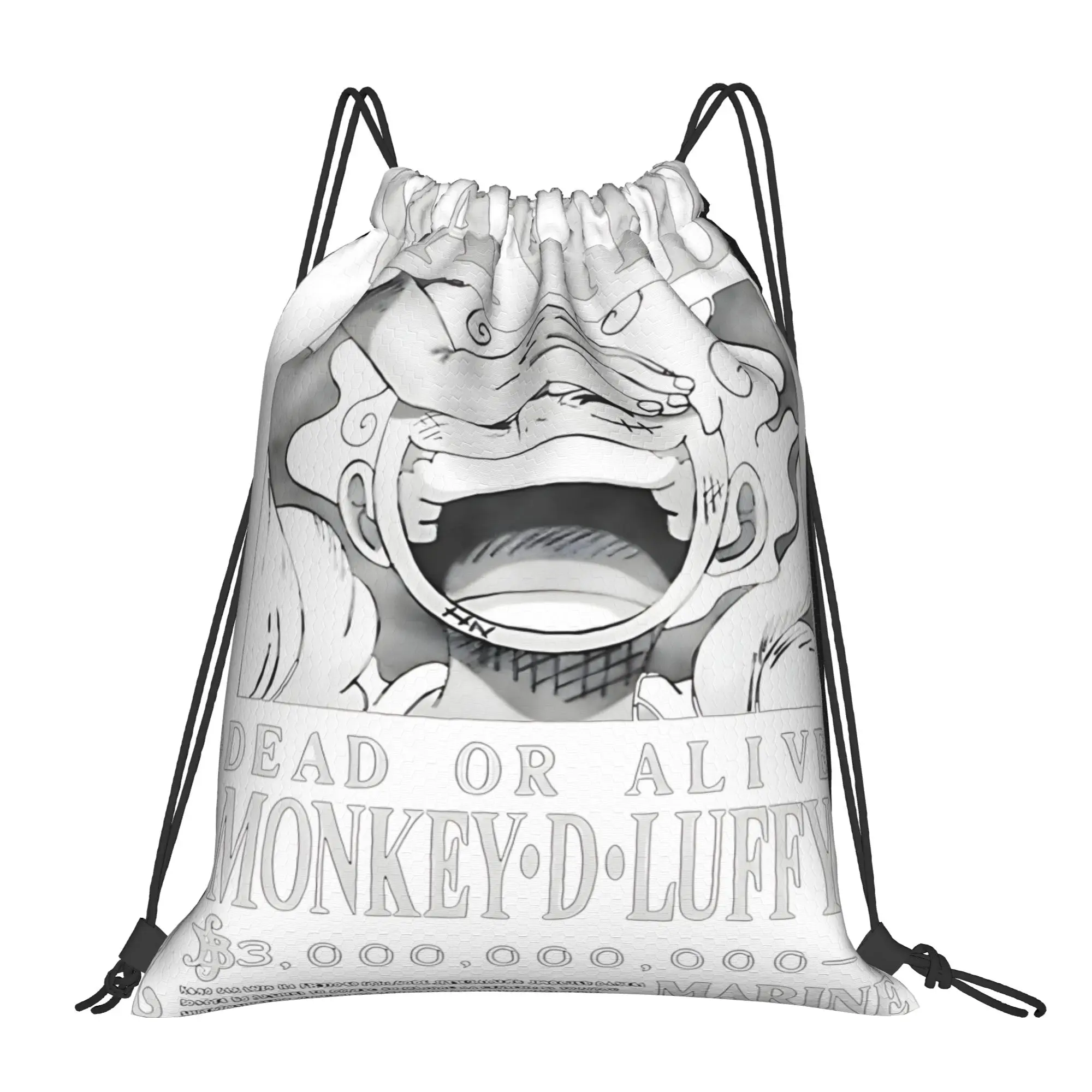 

1 pc Wanted Marine One Piece Drawstring Bags Hiking Storage Backpack School Shoe Bag