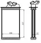 

KME009032 for heater radiator V-CLASS 638/2-