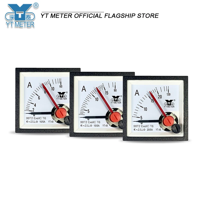 YT48 double needle explosion-proof ac current meter is six times overload 20/30/50/75/5a/1 acp48exeiic T6