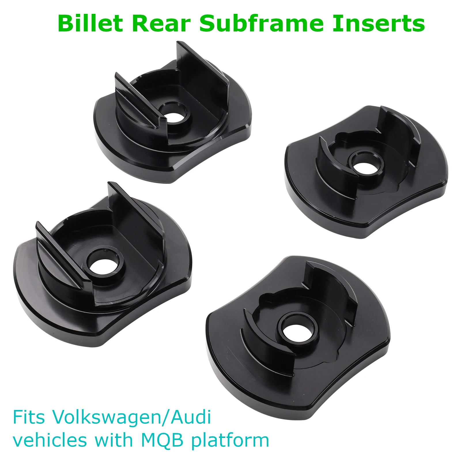 For Audi MQB Rear Subframe Inserts Billet Aluminum For Volkswagen VW Golf GTI MK7 For Audi A3 S3 TT TTS MQB 2015+