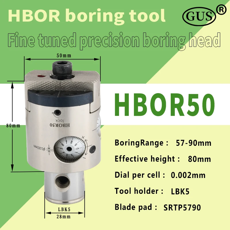 High precision fine tuning boring cutter tool Holder HBOR25-HBOR63 boring head SRTP CNC Machine Lathe milling Five-axis machine